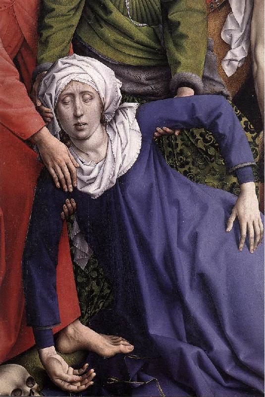 WEYDEN, Rogier van der Deposition (detail) oil painting image